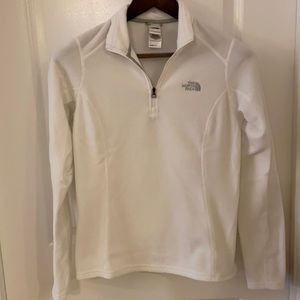 North Face white fleece